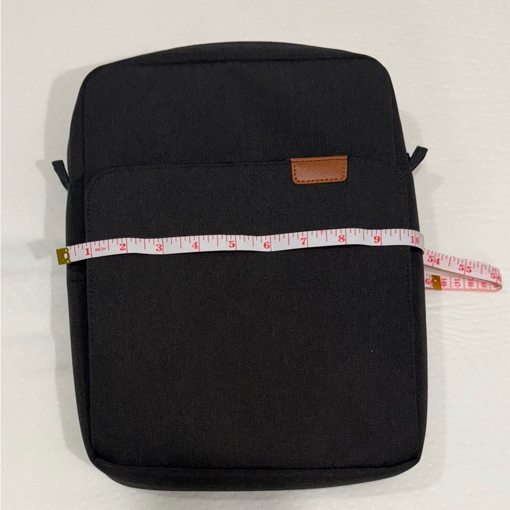 Black Laptop/ Tablet Sleeve Bag with Front Pocket